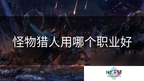 怪物猎人用哪个职业好