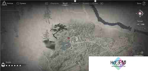 刺客信条影山城金阁寺失落的卷页位置