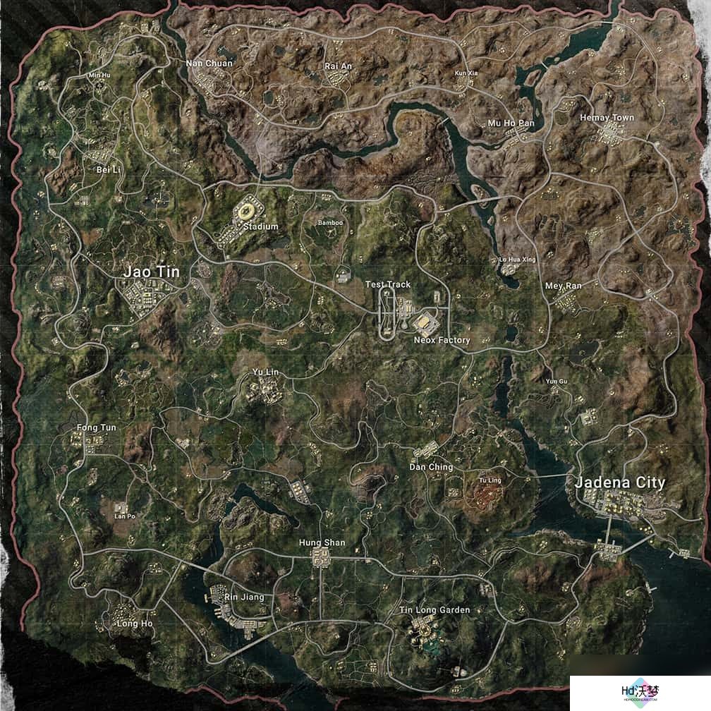 《PUBG》全地图场景