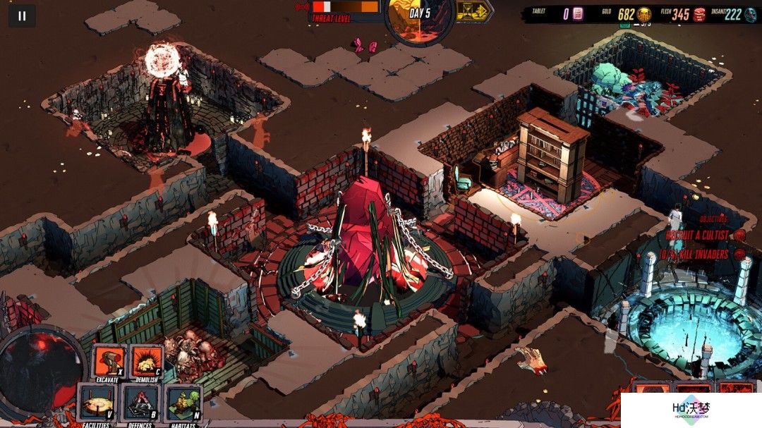 实时战术地牢建造游戏《Cthulhu Keeper》Steam页面 发售日待定