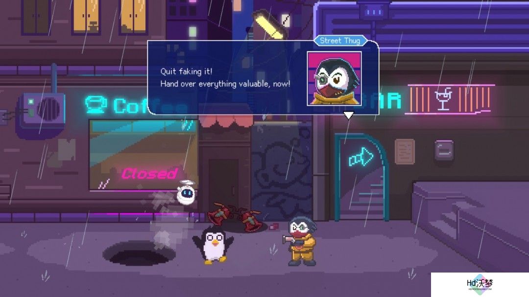 2D飞行动作游戏《火箭企鹅》Steam页面 2025年发售