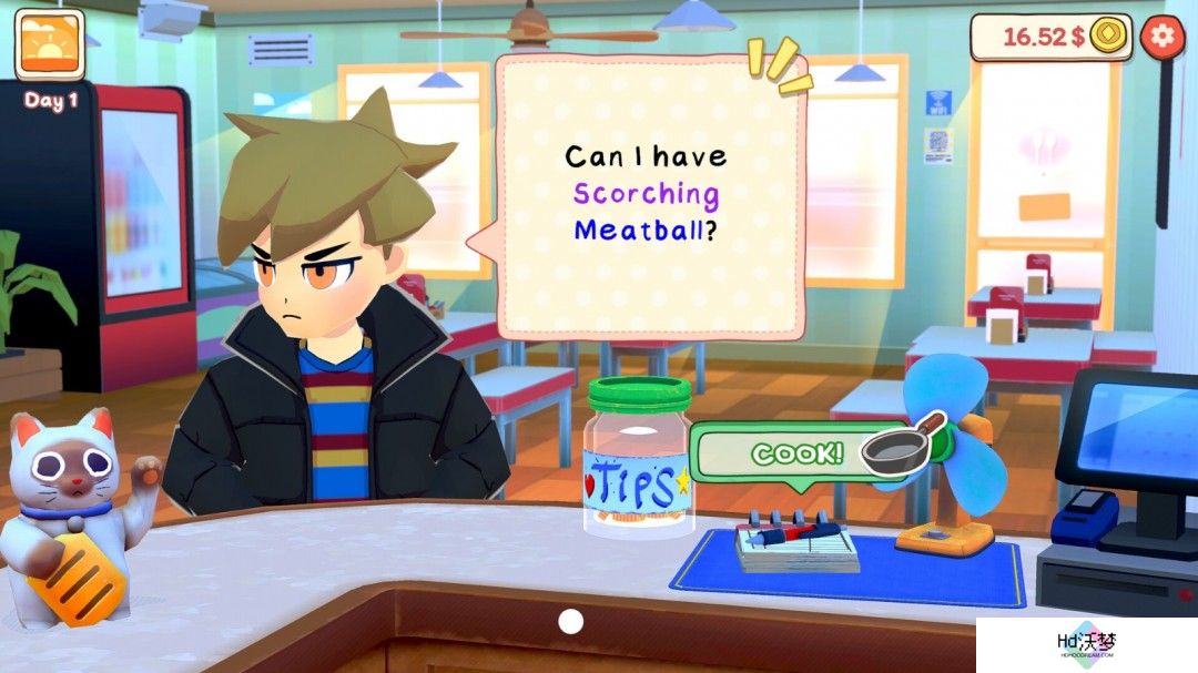 模拟经营游戏《KuloNiku : Meatball Cooking》Steam页面 年内发售