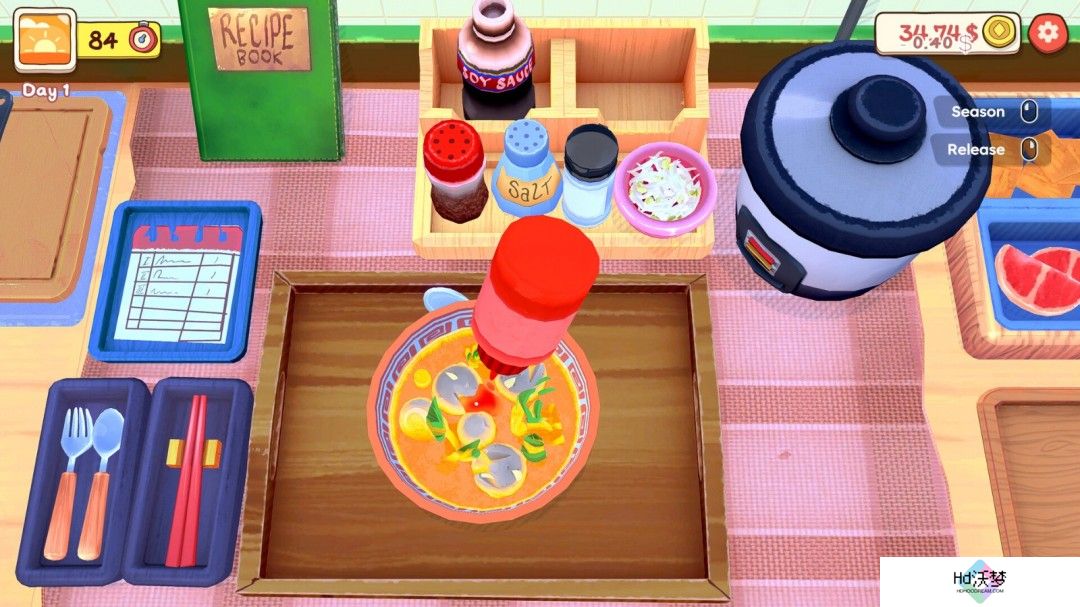 模拟经营游戏《KuloNiku : Meatball Cooking》Steam页面 年内发售