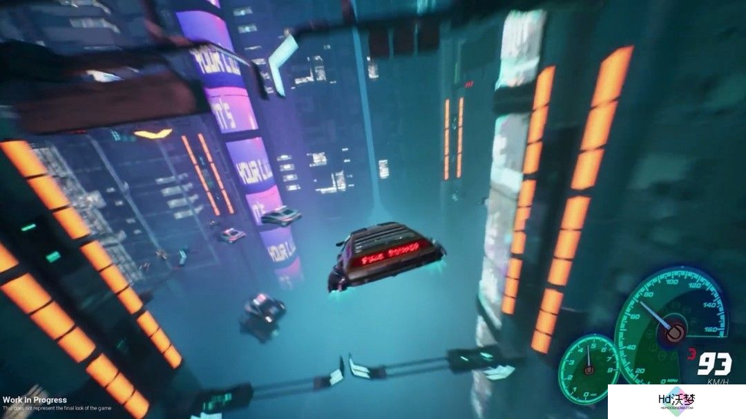 赛博朋克x飞行汽车！竞速游戏《Punk Runner》演示