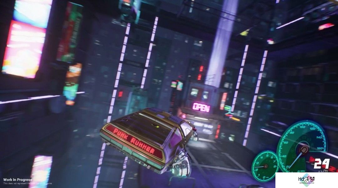 赛博朋克x飞行汽车！竞速游戏《Punk Runner》演示