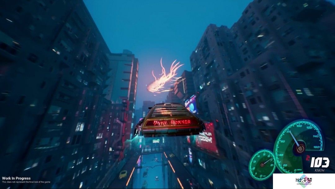 赛博朋克x飞行汽车！竞速游戏《Punk Runner》演示