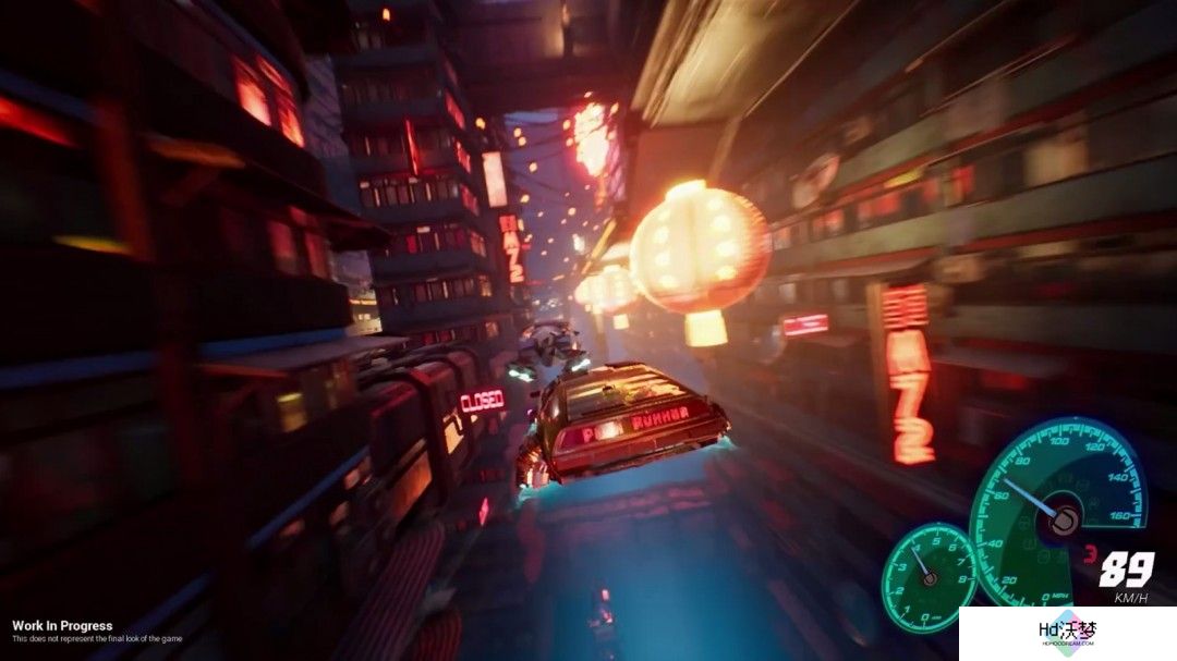 赛博朋克x飞行汽车！竞速游戏《Punk Runner》演示