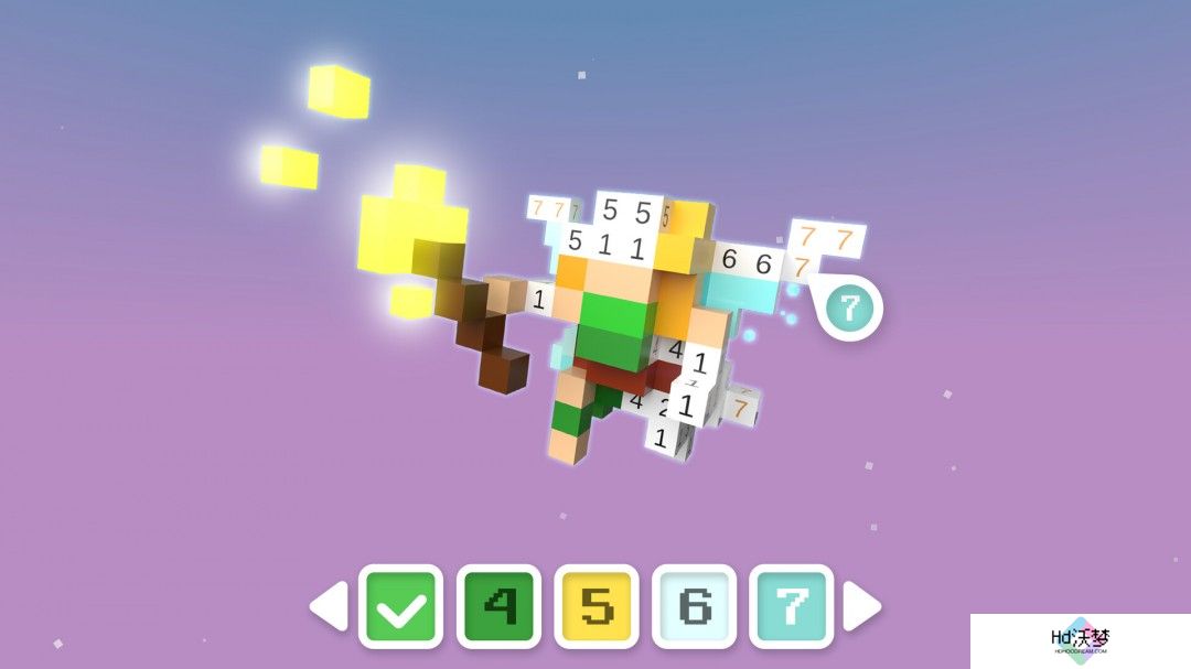 像素风3D休闲涂色游戏《彩色立方体》现已在Steam平台推出试玩Demo