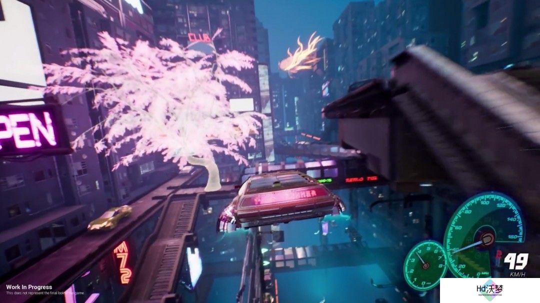 赛博朋克x飞行汽车！竞速游戏《Punk Runner》演示