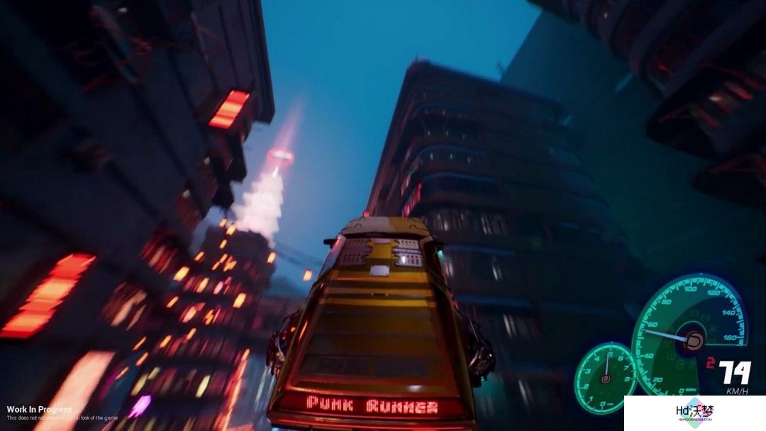 赛博朋克x飞行汽车！竞速游戏《Punk Runner》演示