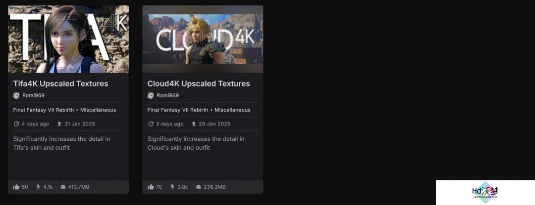 《最终幻想7：重生》新4K Mod 改进1300个纹理