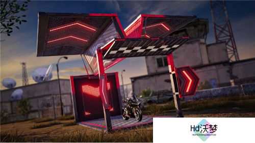 PUBG x 杜卡迪联动 驾驶炫彩摩托车皮肤畅游游戏