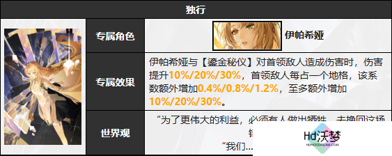 《无期迷途》伊帕希娅技能介绍